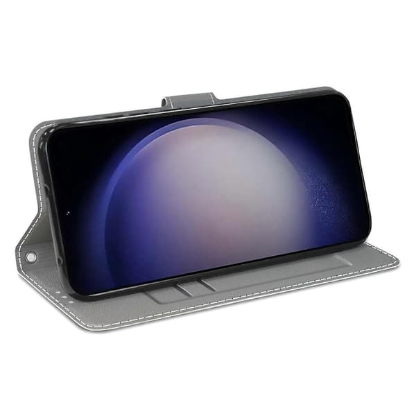 Til Samsung Galaxy S24+ Cover med mønstertryk og kortholder A
