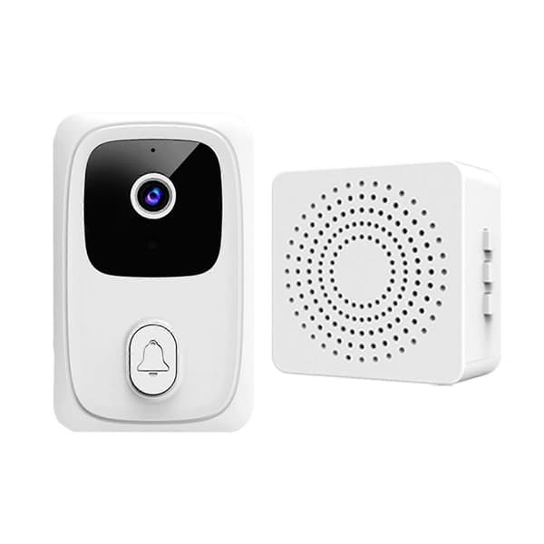 Trådlös WiFi-videodörrklocka WiFi Röstintercom Fjärrövervakning Dörrklocka för hemmet A