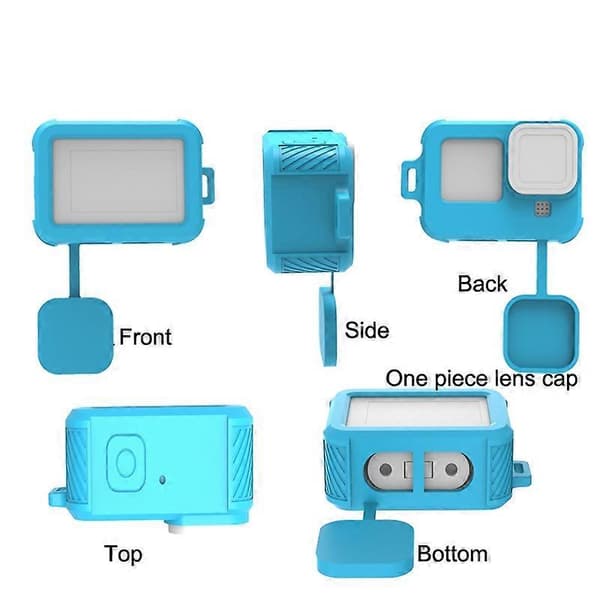 Til GoPro HERO10 Black / HERO9 Black flydende silikoneetui (sort)