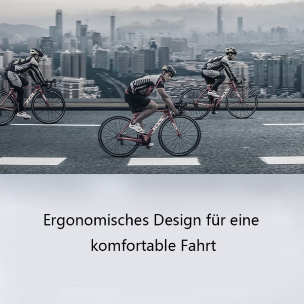 VELMIA cykelsadel med ergonomisk 3-zone koncept og memory foam I komfortabel cykelsadel til kvinder og mænd, cykelsæde, cykelsadel til mænd