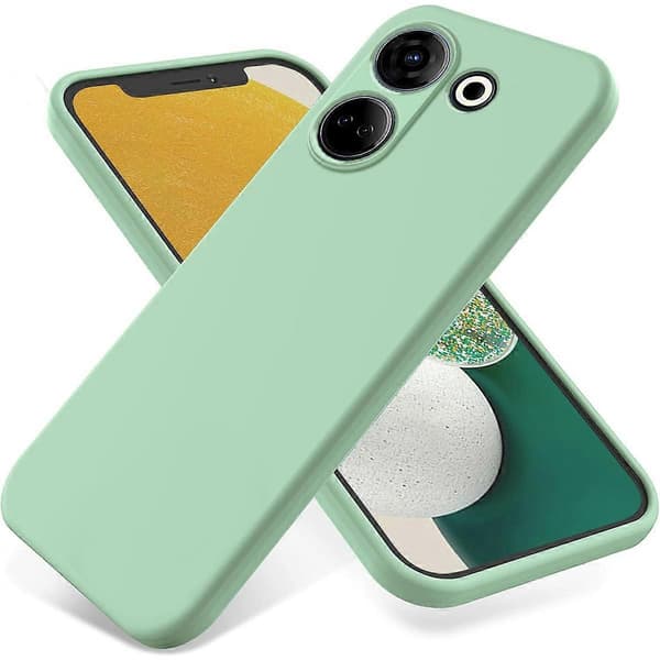 Rent flytande silikon stötsäkert telefonfodralGrönFör Tecno Camon 20 Pro 4G