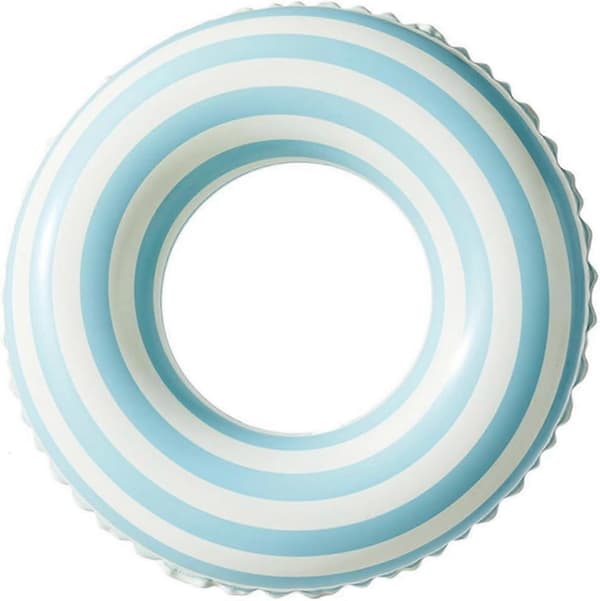 Pool Floats Simringar för barn, uppblåsbara strandrör Flytleksaker för barn och vuxna - Lollipop-Blå A