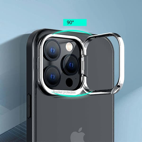 Fodral för iPhone 15 Pro Max, inbyggt kameraringstativ, reptåligt telefonfodral för iPhone 15 Pro Max