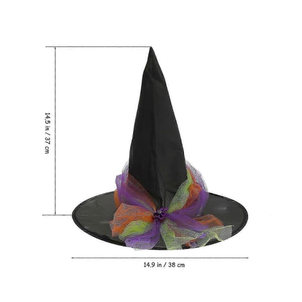 Halloween heksehue mode cosplay dekoration Halloween kostume tilbehør A