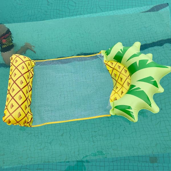 Oppustelig vandhængekøje, PVC, fritidsflydende seng til pools A