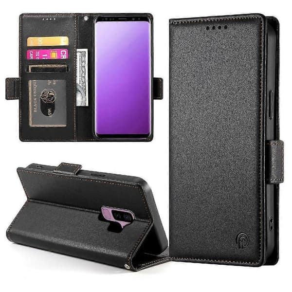 Flip-etui til Samsung Galaxy S9 Plus Flip-kortpladser Pung Daglig brug Forretningssort