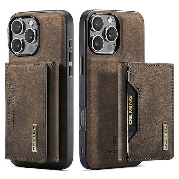 Etui til iPhone 13 Mini Kombinasjon Kaffe Magnetisk Kortholder Separat No7424 A
