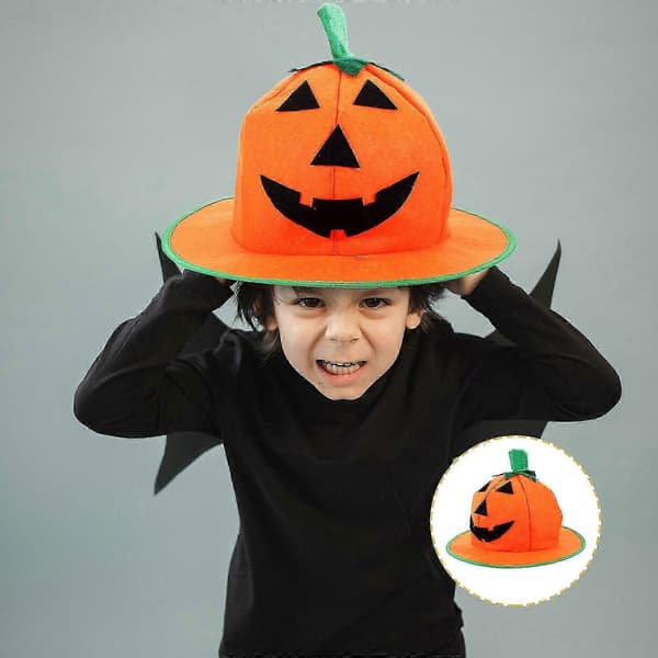 Gresskarhatt Rekvisitt Halloween Hodeplagg Forestilling Halloween Party Hatt Dekorasjon A