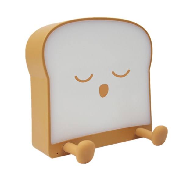 Toast bröd nattlampa USB laddning clap timing ljus singel
