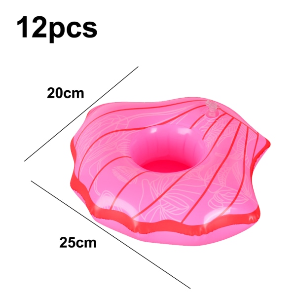 12pcs Inflatable Coasters Drink Floats Coasters Fun Pool