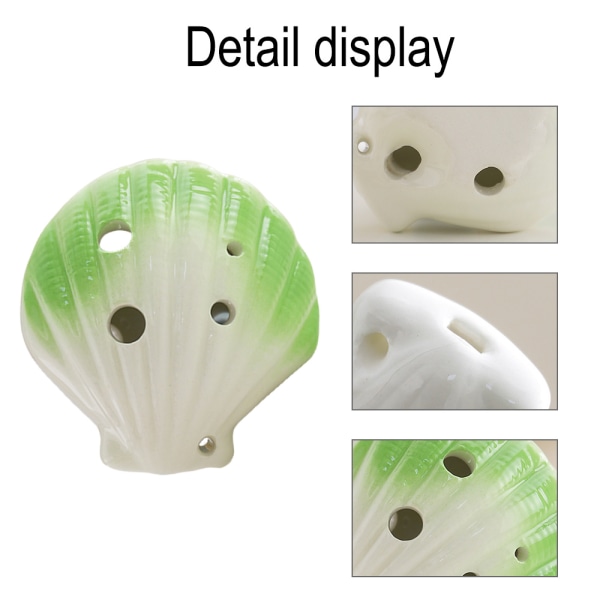 6-hulls conch Ocarina - vakkert design, gaveide for nybegynnere M