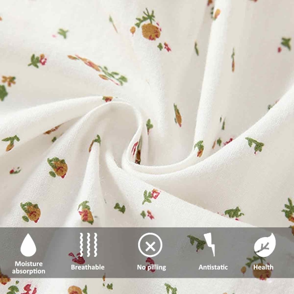 1 vår og høst nydelig floral jentekjole plissert preppy sty