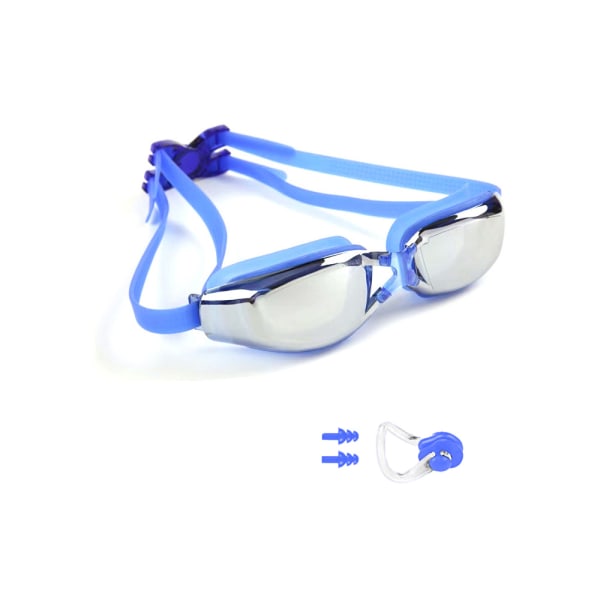 Svømmebriller for menn kvinner tenåringer, anti-tåkebeskyttelse lekkasjesikker