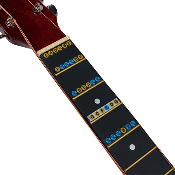 5 stk. Guitar Gribebræt Node Decals Dekorationsmærkat Gribebræt Bånd Kort Mærkat A