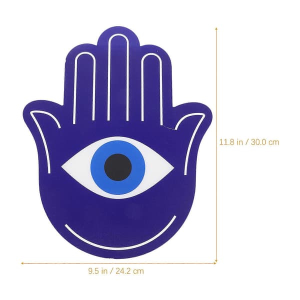 Mørkeblå Evil Art Sticker Akryl Håndspejl til Soveværelse A