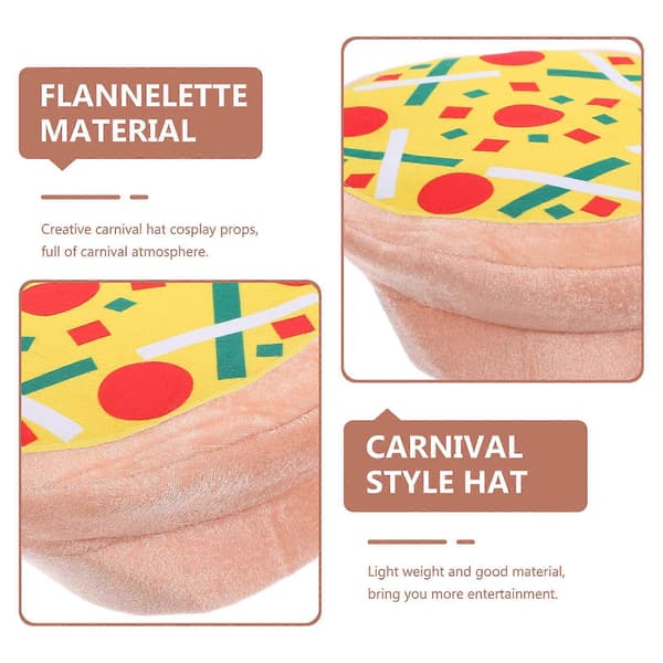 Pizza Hat Halloween Kostume Tilbehør til Festartikler A