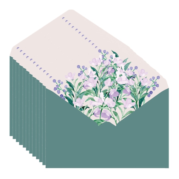 Papir blomsterkonvolutter til invitationer, takkekort og