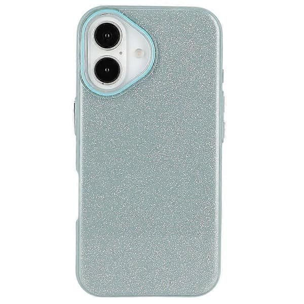 Kompatibel med iPhone 16 Skal Glitter Design IMD TPU + PC Telefon Baksida Grön