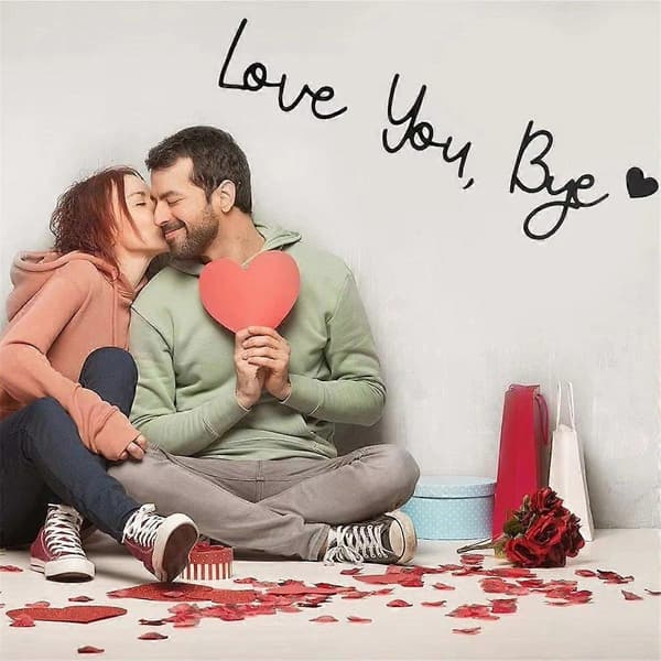 Love You Bye -kyltti seinäkoriste kirjaimet seinäkoriste