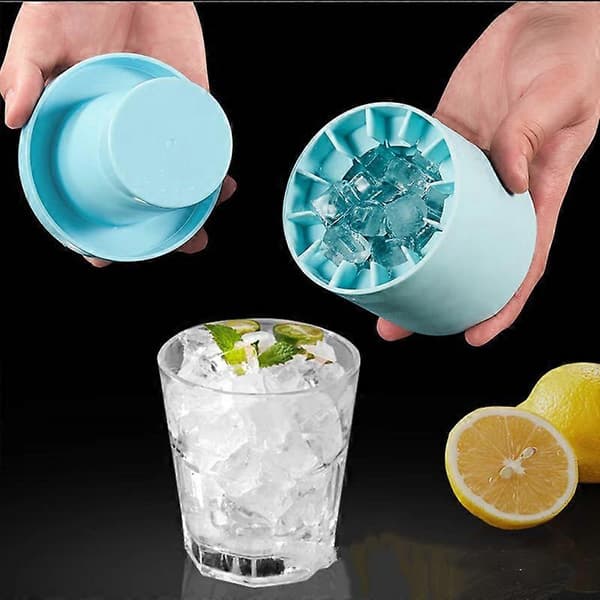 Silikonisbitsform Rund Isbehållare Sommar Hemlagad DIY Kylskåp Frys Ismaskin Kreativ Isbitsform Barverktyg A