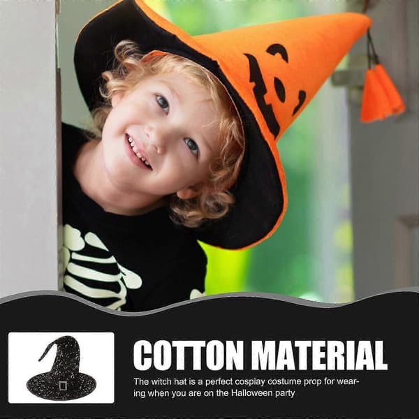 Halloween Cosplay Heksehatt Halloween Festdekorasjon A