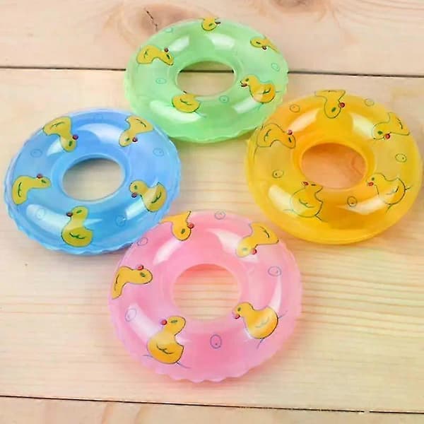 Mini Donut-formet svømmering til børn badelegetøj oppustelig pool flyder sommer vandleg A