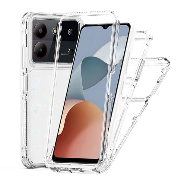Transparent akryl laserpapper telefonfodral för ZTE Blade A54