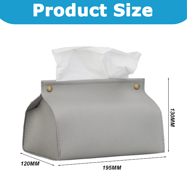 Fodral för pappersnäsdukar, fodral formade lådor med en modern finish - designade med modernt läder