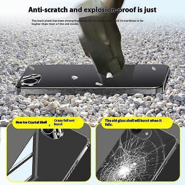 För iPhone 16e Fodral Galvanisering PC Telefon Baksida med Kameralinsskydd - Silver (Silver)