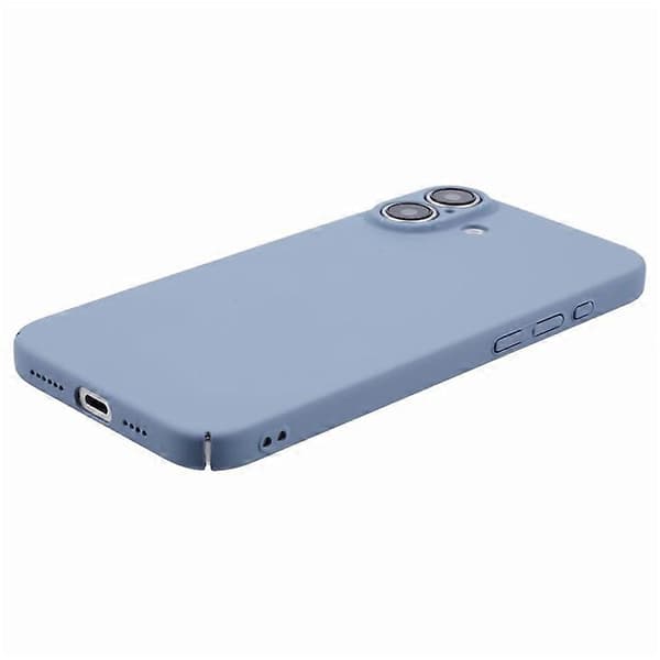 Kompatibel med iPhone 16 Plus etui hud-touch gummibelagt hårdt PC telefoncover grå
