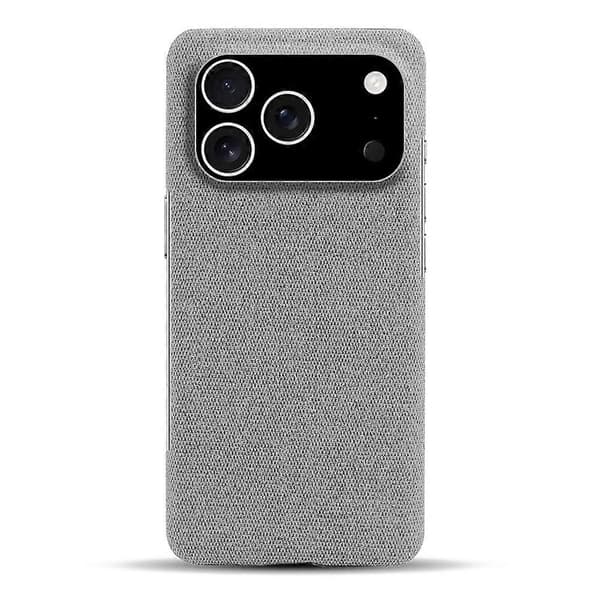 Kompatibel med iPhone 17 Pro Mobilskal Tygtextur Anti-Rep Skyddande PC Baksida A