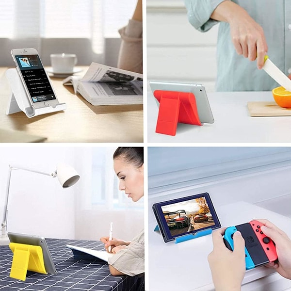 Cell Phone Stand for Desk, Foldable Cell Phone Holder Mobile Stand Phone Dock, Adjustable Tablet Stand Holder Compatible