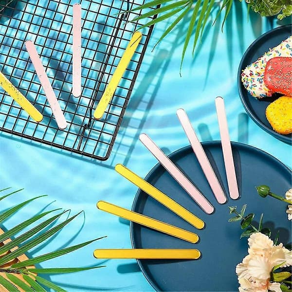 Akrylpinner Gjenbrukbare Cakesicle-pinner Kakeispinner Iskrem Cakesicle Pop-form for hjemmekake Godteri Fest Håndverk E A