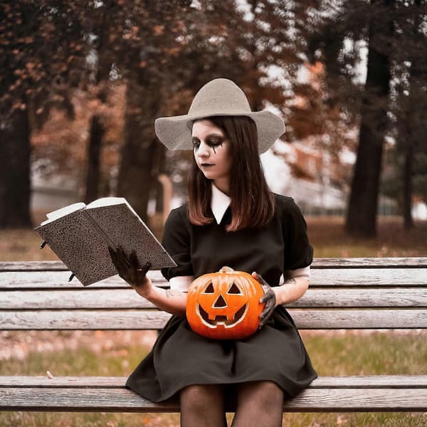 Halloween Heksehat Stof Heksehue til Pynt 1 Stk Halloween Tilbehør A