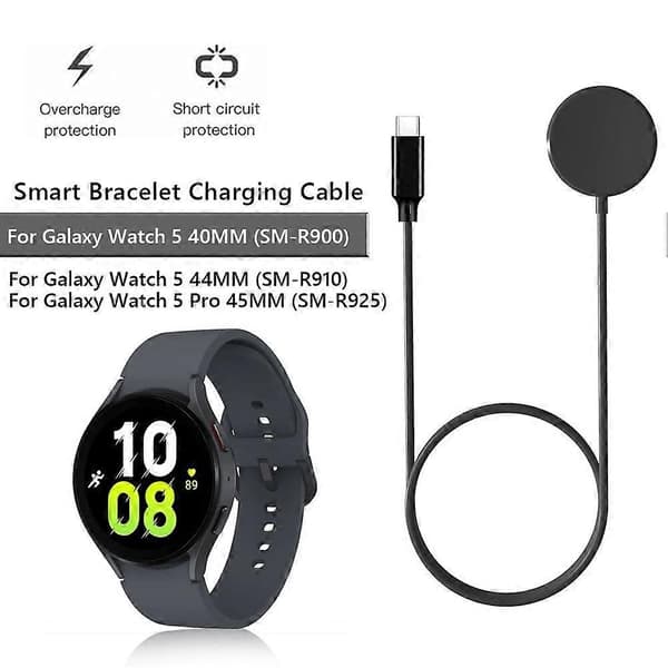 Hurtigoplader til Samsung Galaxy opladerdock til Galaxy Watch 5 5 Pro magnetisk opladning