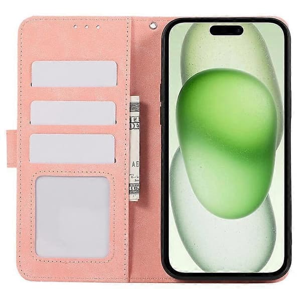 ABEEL Kompatibel med iPhone 15 Plus telefoncover Farvematchende RFID-kortpladser etui A