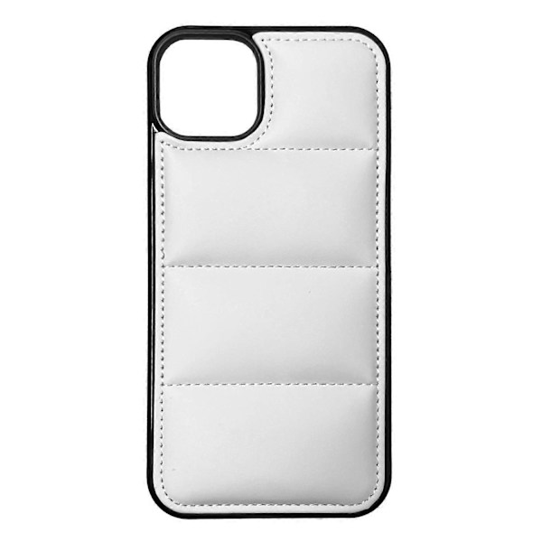 Fodral för iPhone 13 Mini Vit Dunjacka Läder Nr 8767 A