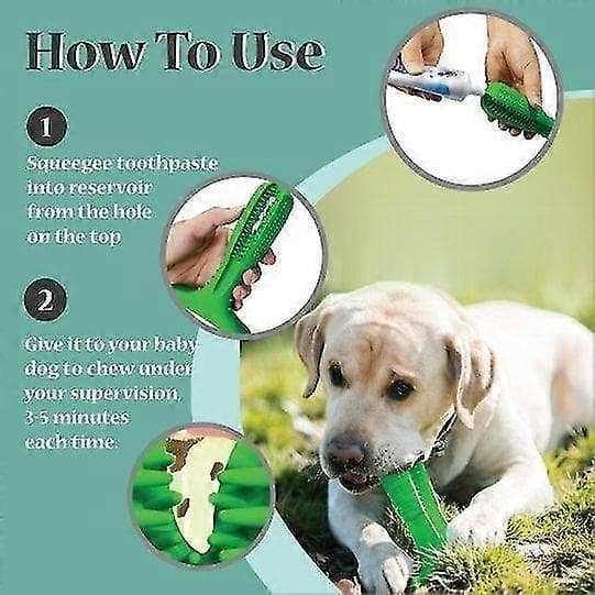 Doggy Stick - den smarte tandbørste til hunde - Grøn A