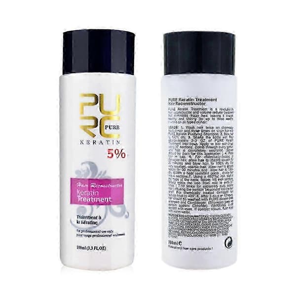 PURC brasiliansk keratin hårbehandling 8% keratin uträtning renande 2025 A