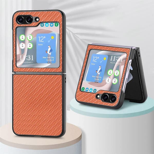 Kolfiber vikbart telefonfodral för Samsung Galaxy Z Flip5