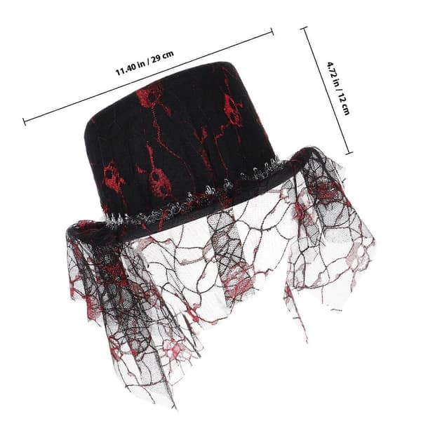 Halloween Partyhatt Hög Hatt för Att Bära Halloween Kostymtillbehör A
