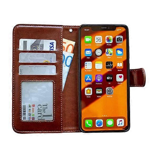 Kompatibel med iPhone 11 - Läderfodral / Skydd Vit A