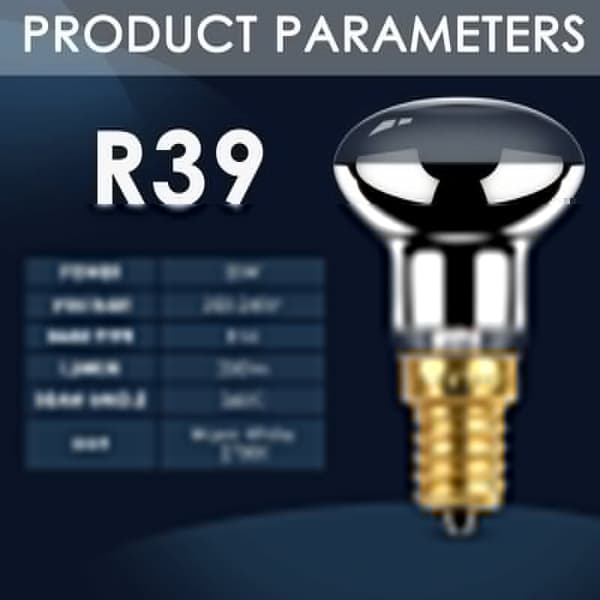 2-pack 30W E14 SES Edison Lavalampa Reflektorlampor, Varmvit, 2700K, 250 Lumen