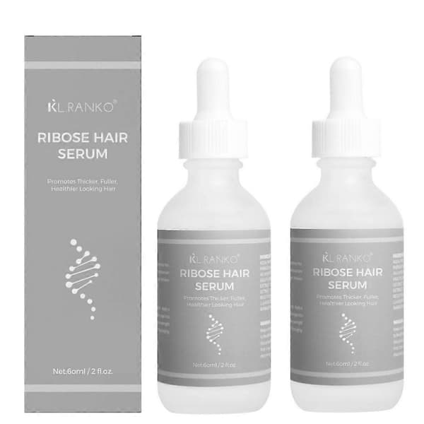 Deoxyribose Sugar Gel Hårväxtserum, Hårförtjockande Stärkande Förebygger Håravfall (2st)