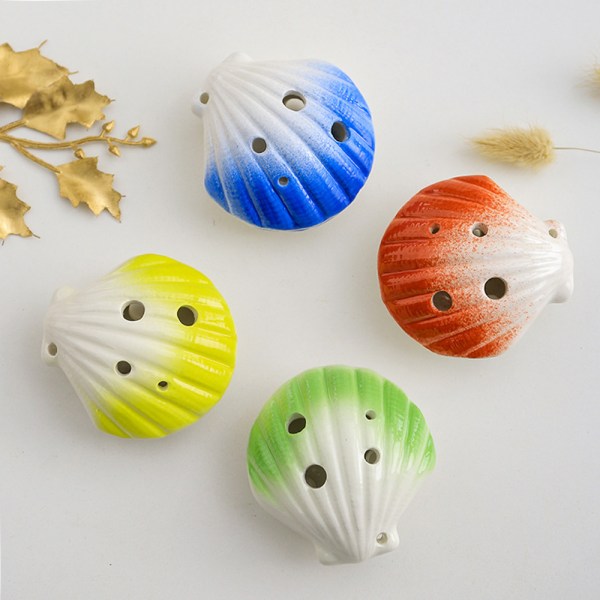 6-hulls conch Ocarina - vakkert design, gaveide for nybegynnere