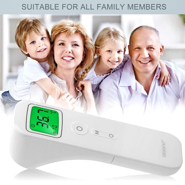 Infraröd frontaltermometer, kontaktlös digital termometer med LCD-display, medicinsk febertermometer för spädbarn, barn, vuxna