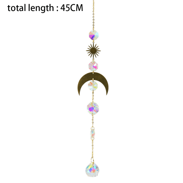 Hanging Crystal Ornament with Prism Glass Crystal Ball