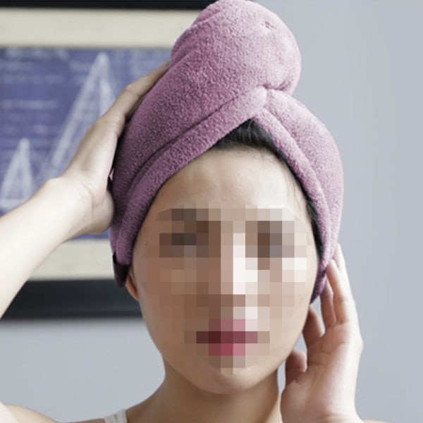 Mikrofiber hårhåndklæde – Plys mikrofiberhåndklæde til hår –