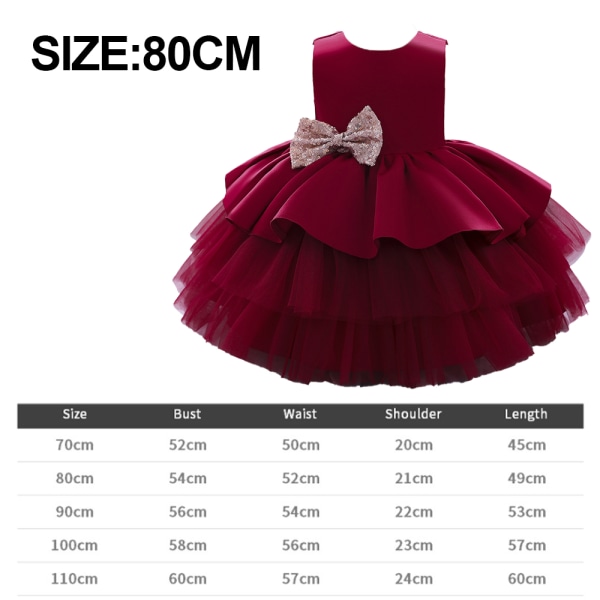 Bow Cute Princess Baby dinner dress with