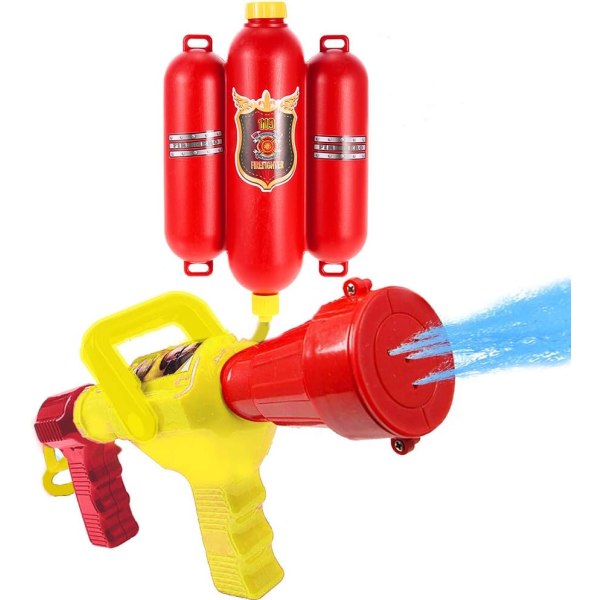 Fireman Toys Ryggsäck Vattenspray Toy Blaster Brandsläckare med munstycke och set Barn utomhusvatten